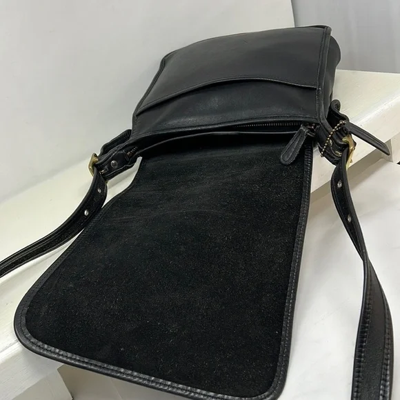 Coach Vintage Patricia’s Legacy Crossbody Black Leather Shoulder Bag - Picture 9 of 15